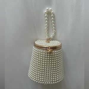 Beaded mini handbag